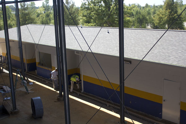 The new field house, for cross country, track and soccer, was completed Aug. 29.