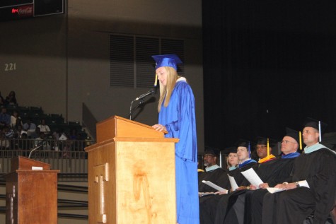 Katie Taylor giving the Commencement speech. We are family.