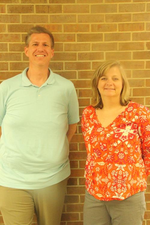 AP U.S. History Dual Credit teachers, Turner and Hendrix, smile for a picture.