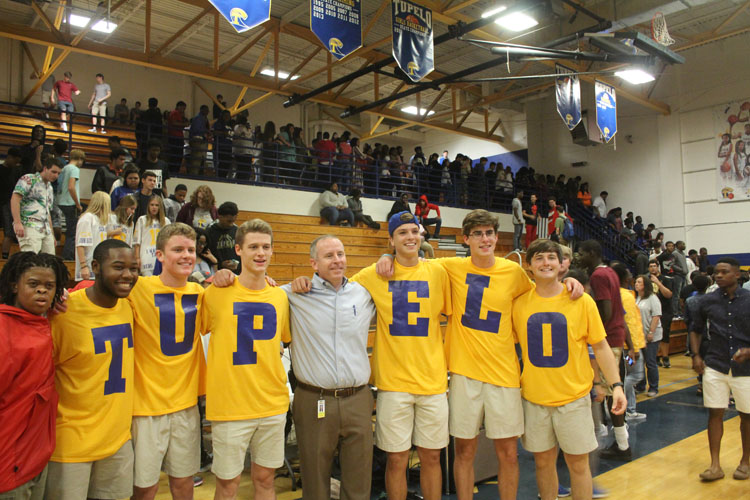 Tupelo Boys with Principal Dobbs