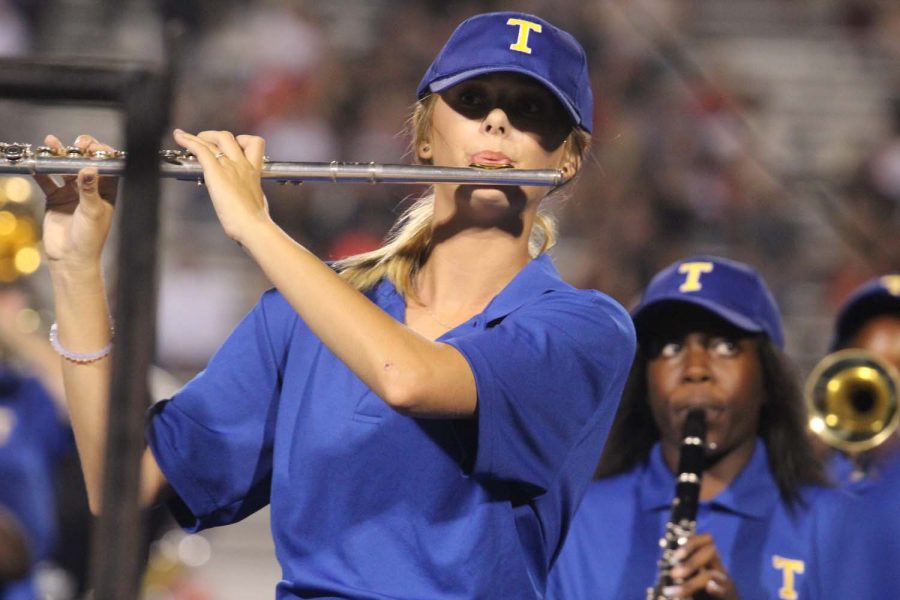 Kayla Pittman, 12, marching flute