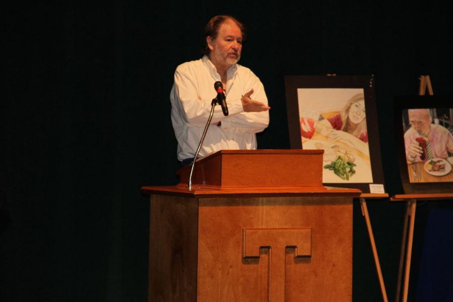 The Tupelo Reads program brought Pulitzer Prize wining author Rick Bragg to Tupelo High School.  Braggs book “The Best Cook in the World: Tales from my Momma’s Table” was chosen as the 2018 Tupelo Reads book. 