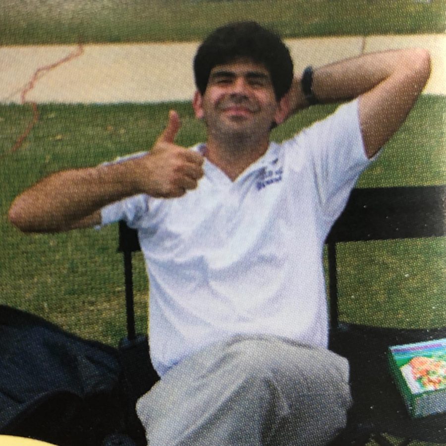 Jonathan Begnaud gives a thumbs up during the Solar Eclipse in August 2017.  