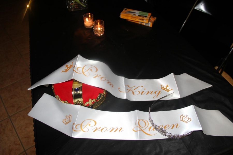 The crowns for prom king and queen