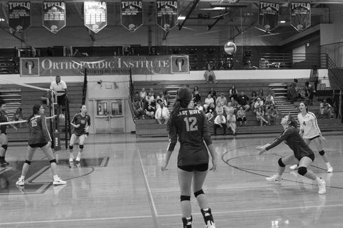 Volleyball game vs Olive Branch on August 27
