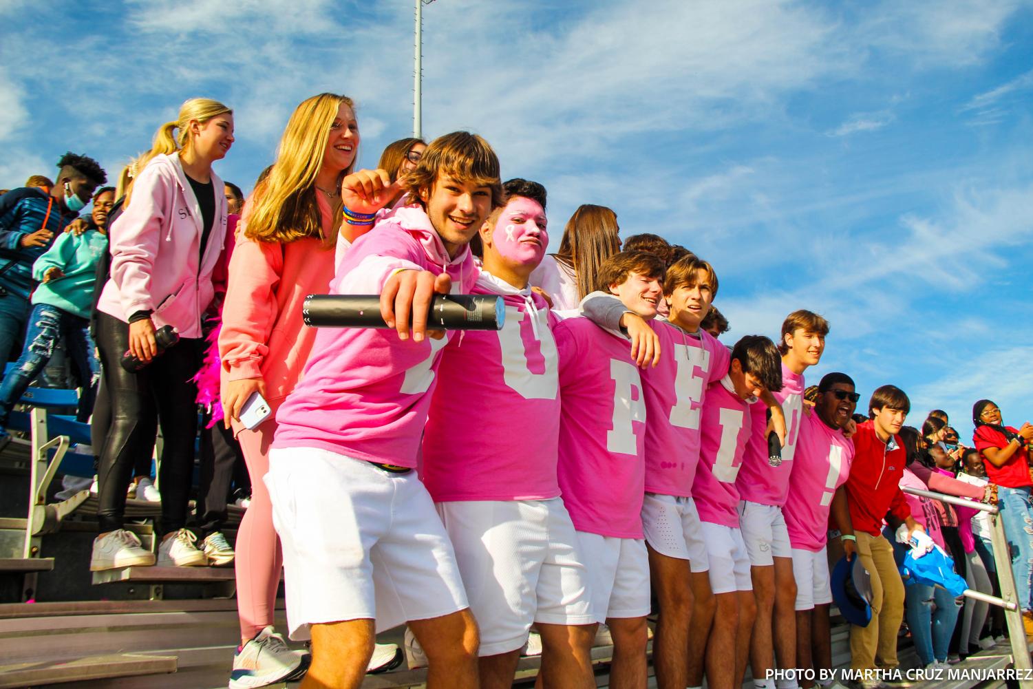 Pink Out Pep Rally Held at Tupelo Golden Wave Stadium