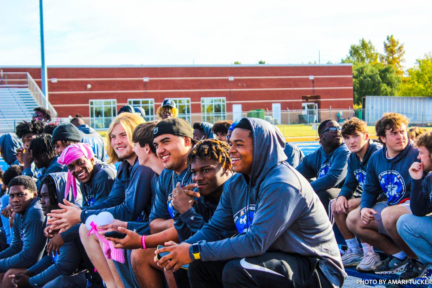 Pink Out Pep Rally Held at Tupelo Golden Wave Stadium