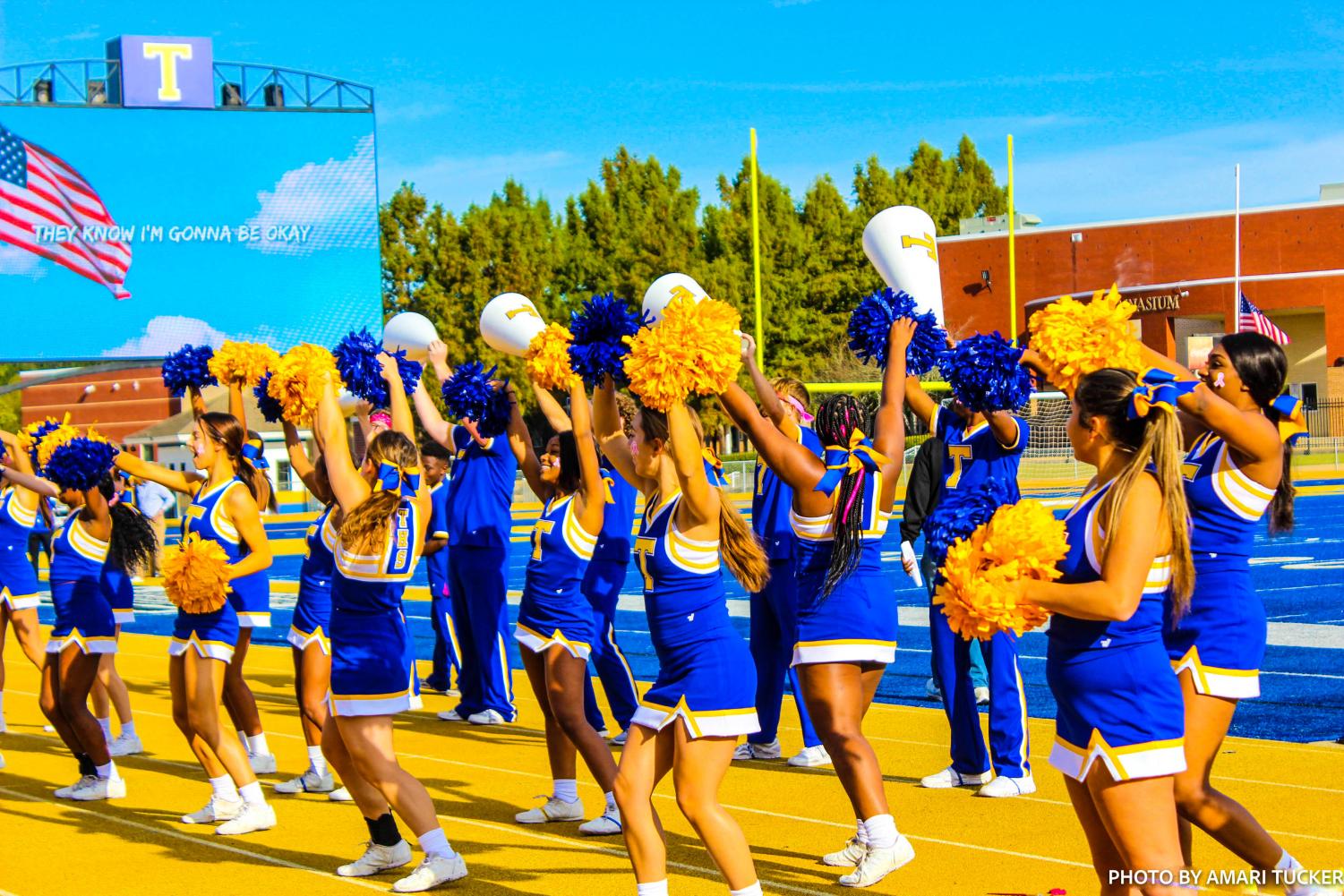 Pink Out Pep Rally Held at Tupelo Golden Wave Stadium