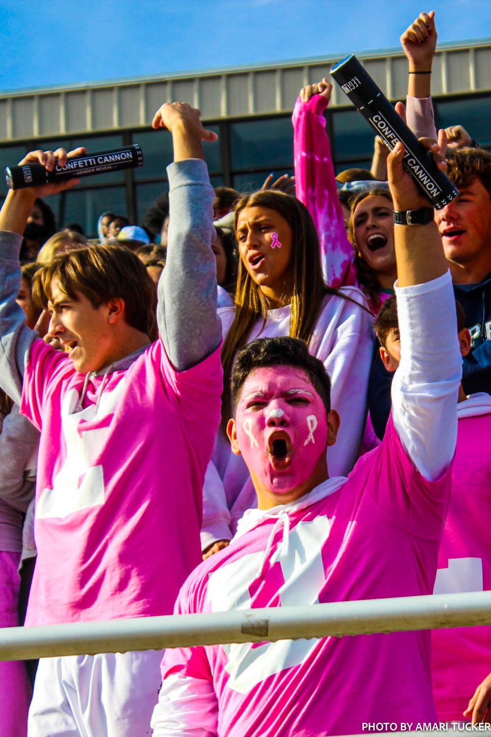 Pink Out Pep Rally Held at Tupelo Golden Wave Stadium