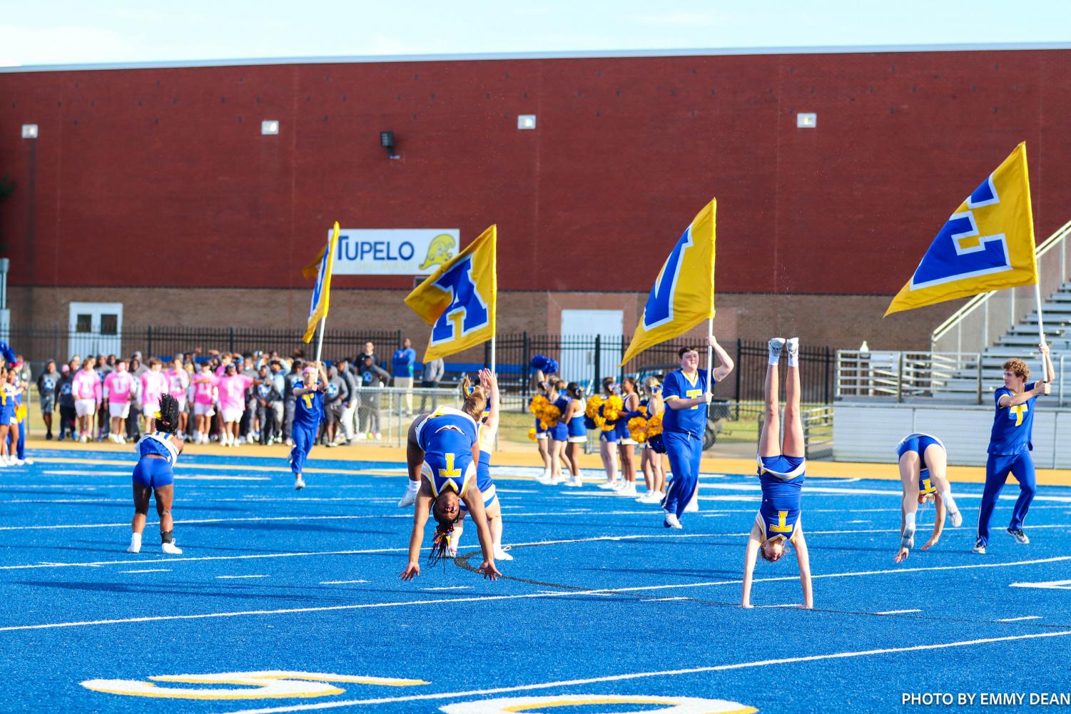 Pink Out Pep Rally Held at Tupelo Golden Wave Stadium