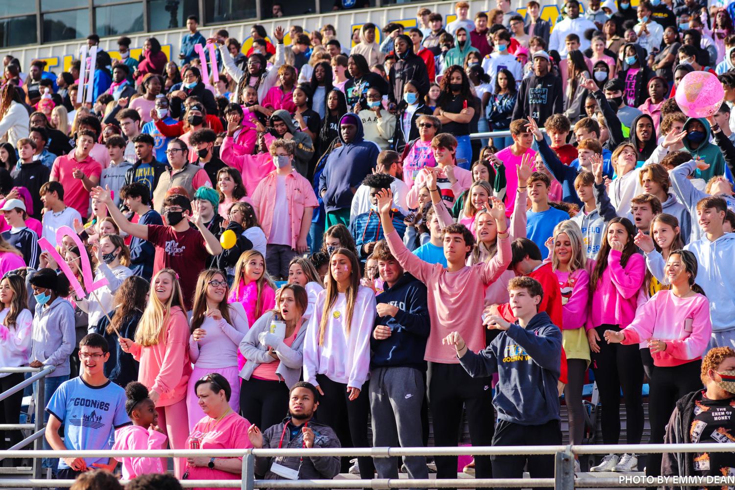 Pink Out Pep Rally Held at Tupelo Golden Wave Stadium