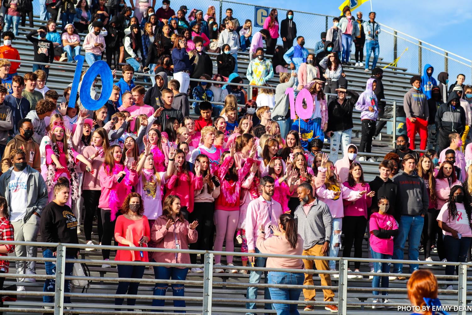 Pink Out Pep Rally Held at Tupelo Golden Wave Stadium