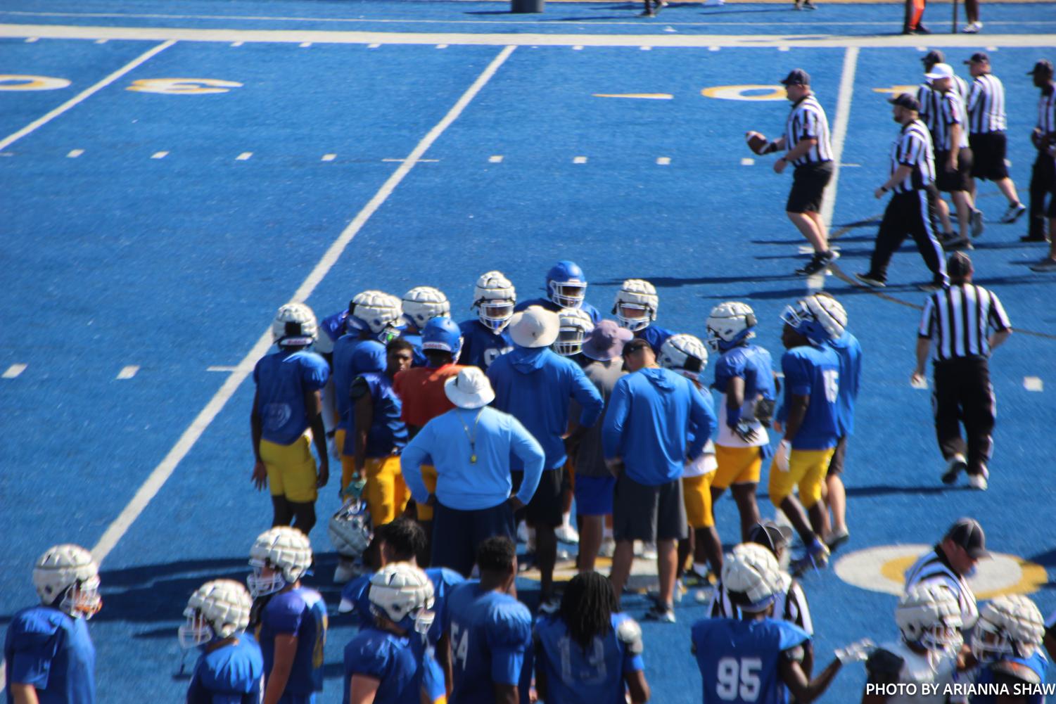 Tupelo+Football+holds+practice+scrimage