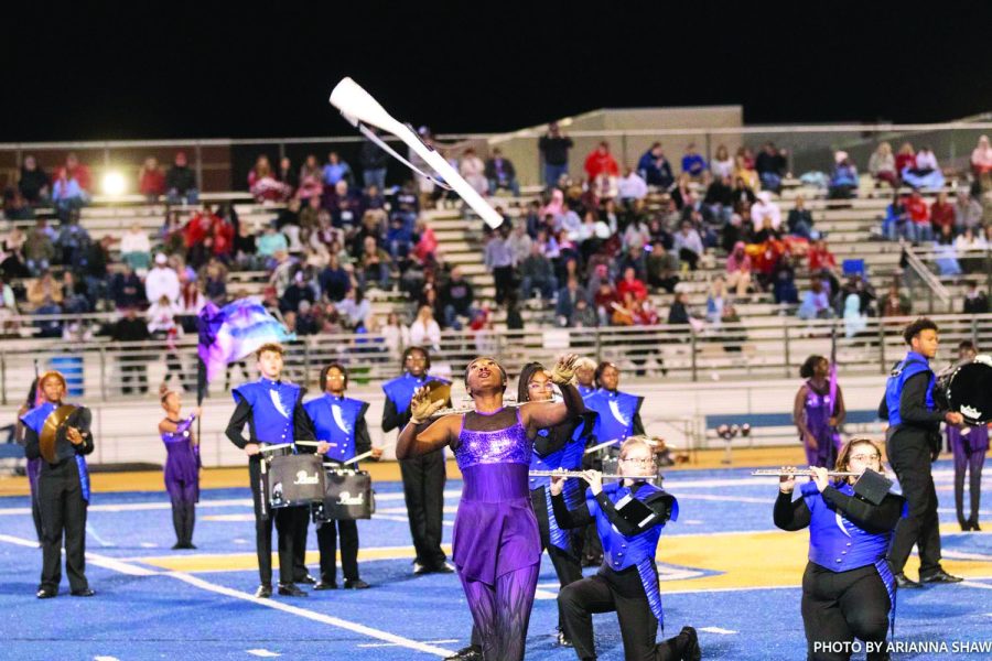 Band Members perform the half-time show.  