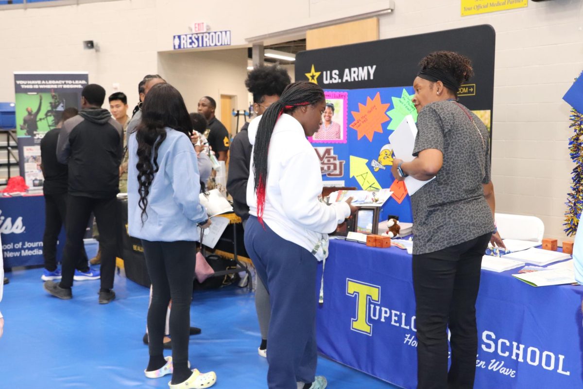 Students learn more about the Career Technical Center that Tupelo has.  