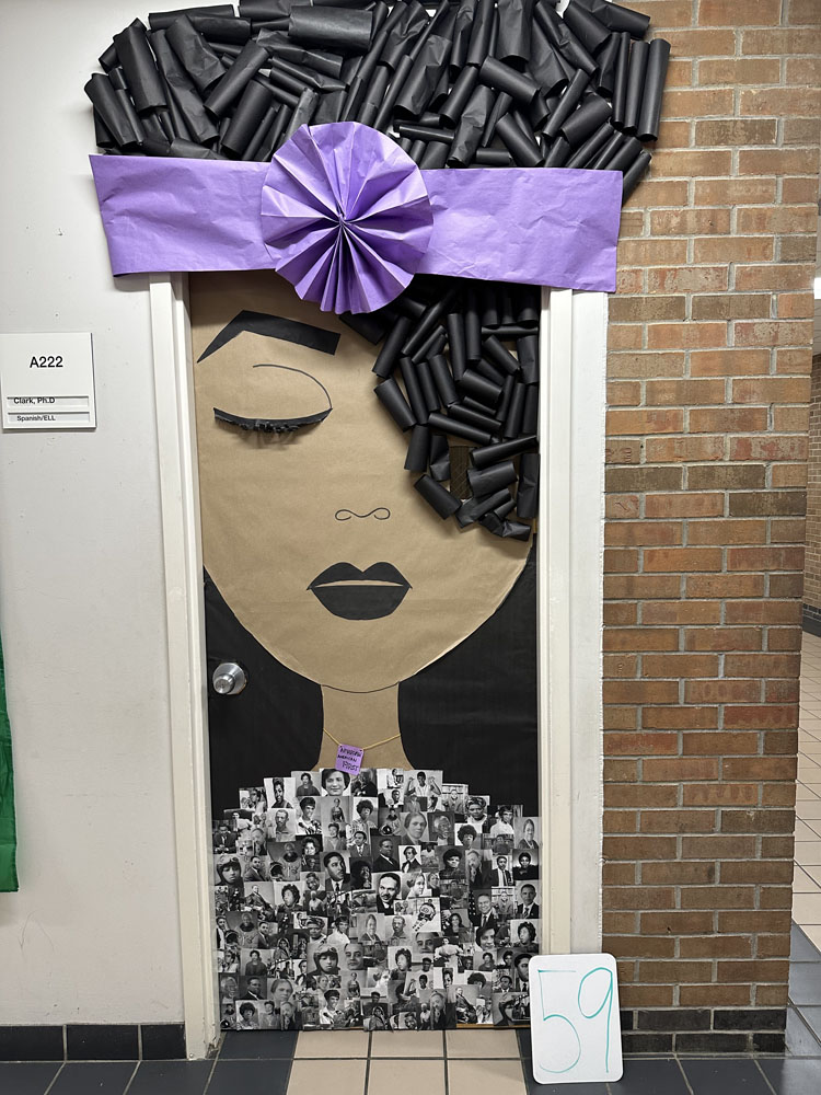 Ms. Clarks door won first place