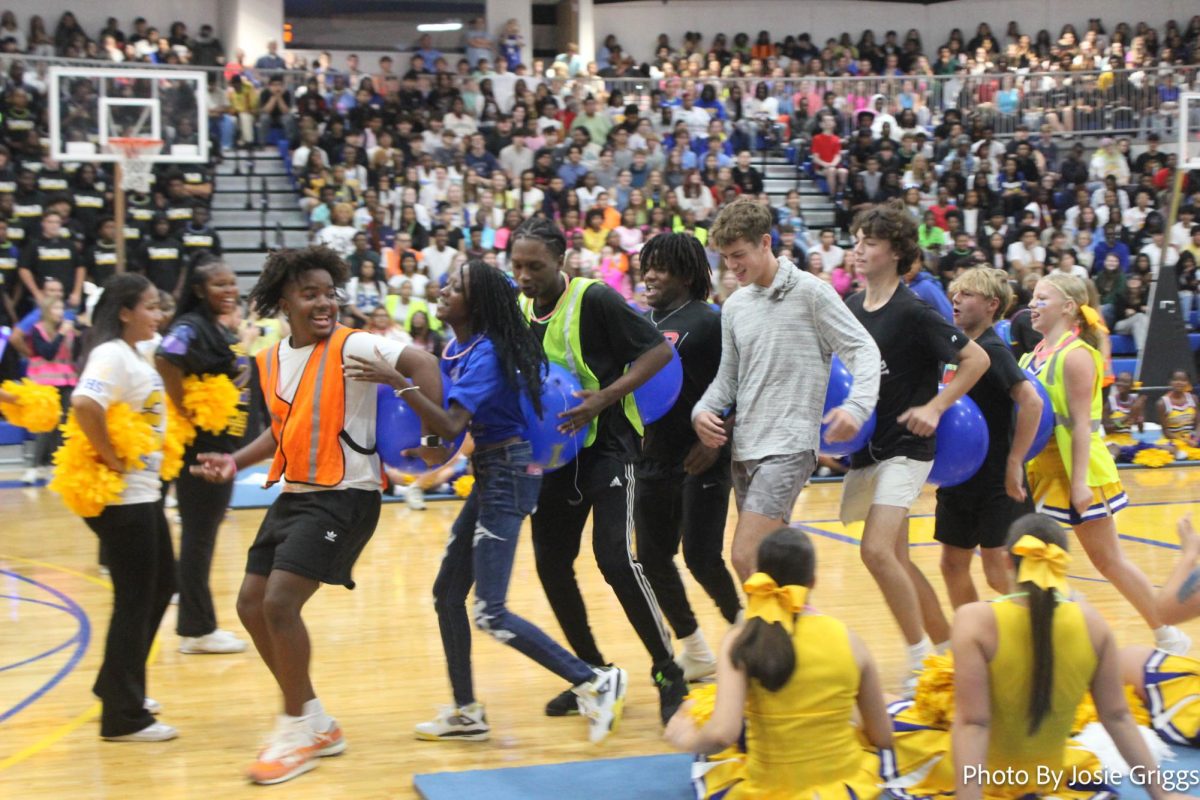 Tupelo High School's first pep rally.