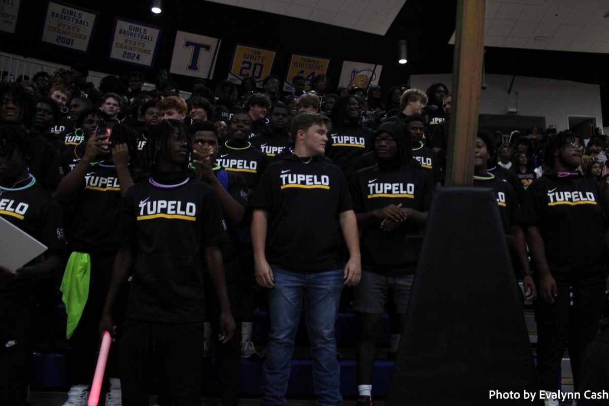 Tupelo High School's first pep rally.