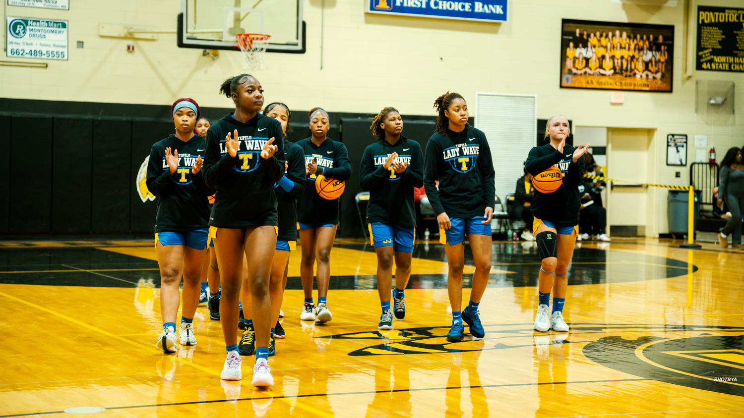 Tupelo Lady Wave Basketball played in the Tangle Of The Trail Tourament