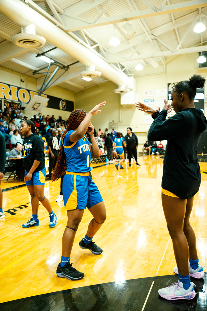 Tupelo Lady Wave Basketball played in the Tangle Of The Trail Tourament