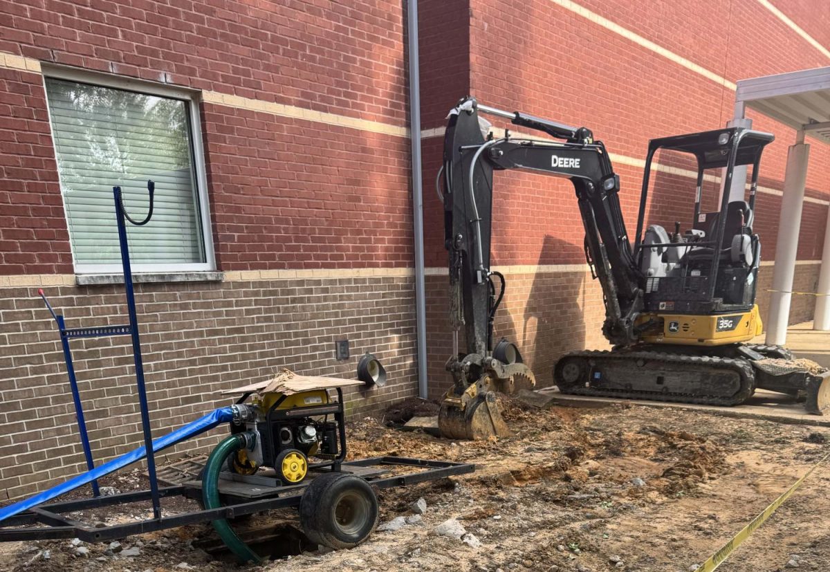 Construction located on the THS campus.