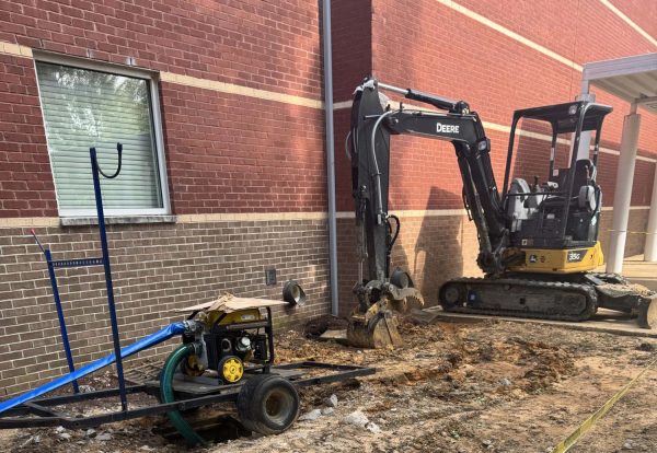 Construction located on the THS campus.