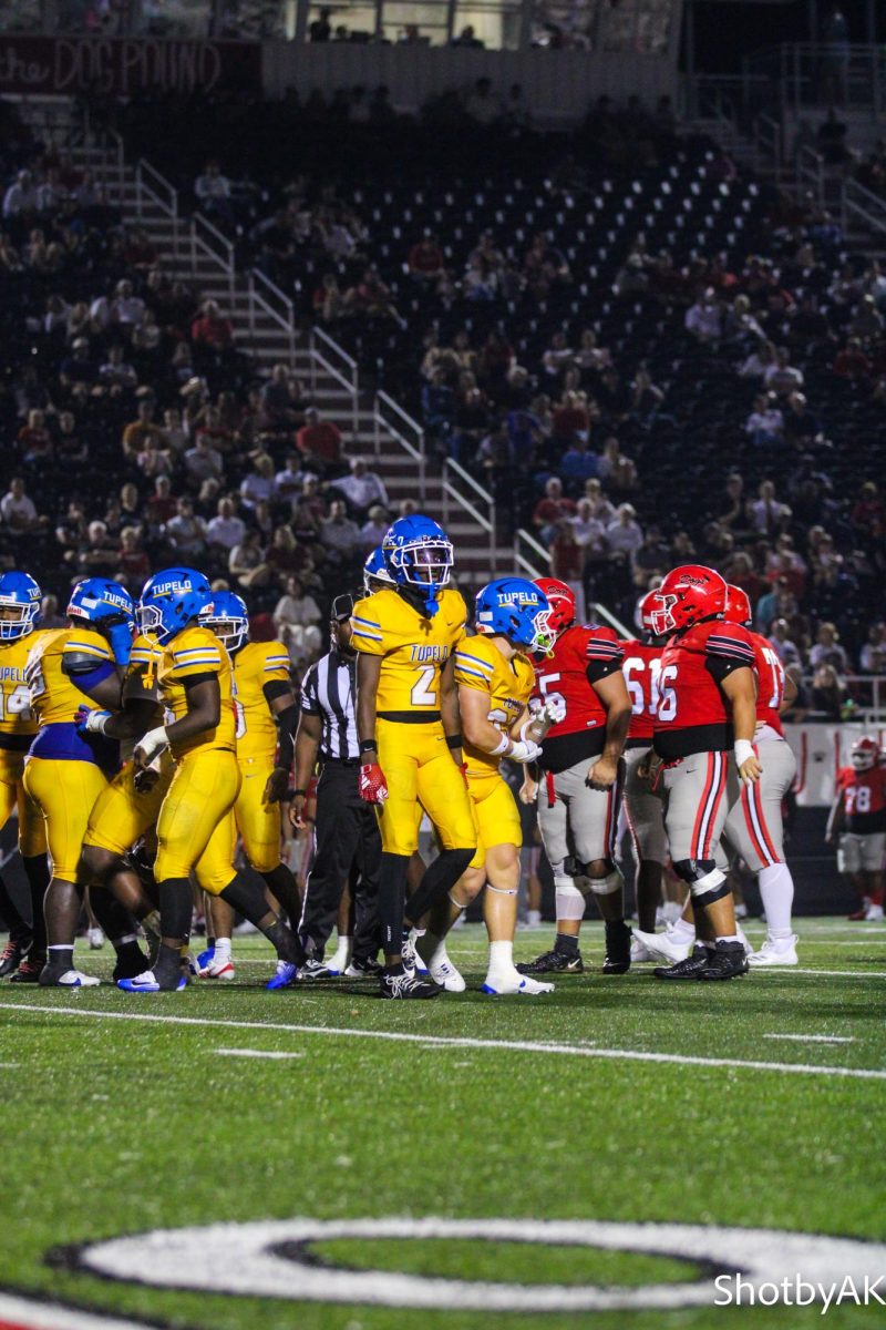 Kicking off football season with a rematch, Tupelo VS. Brandon. Tension ran high as the last time these two teams came face to face was the championship. Friday night Tupelo leaves with yet another victory against Brandon. 