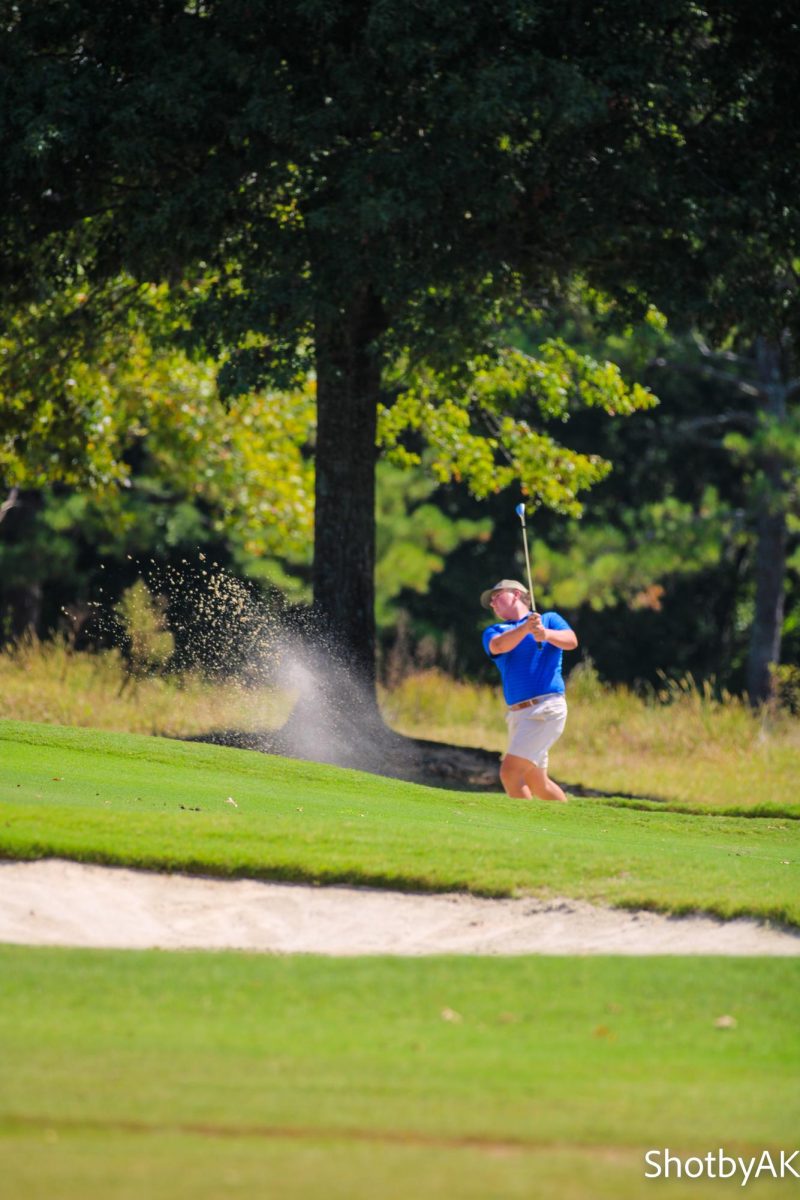 Miles Enis makes an outstanding shot in the sand.