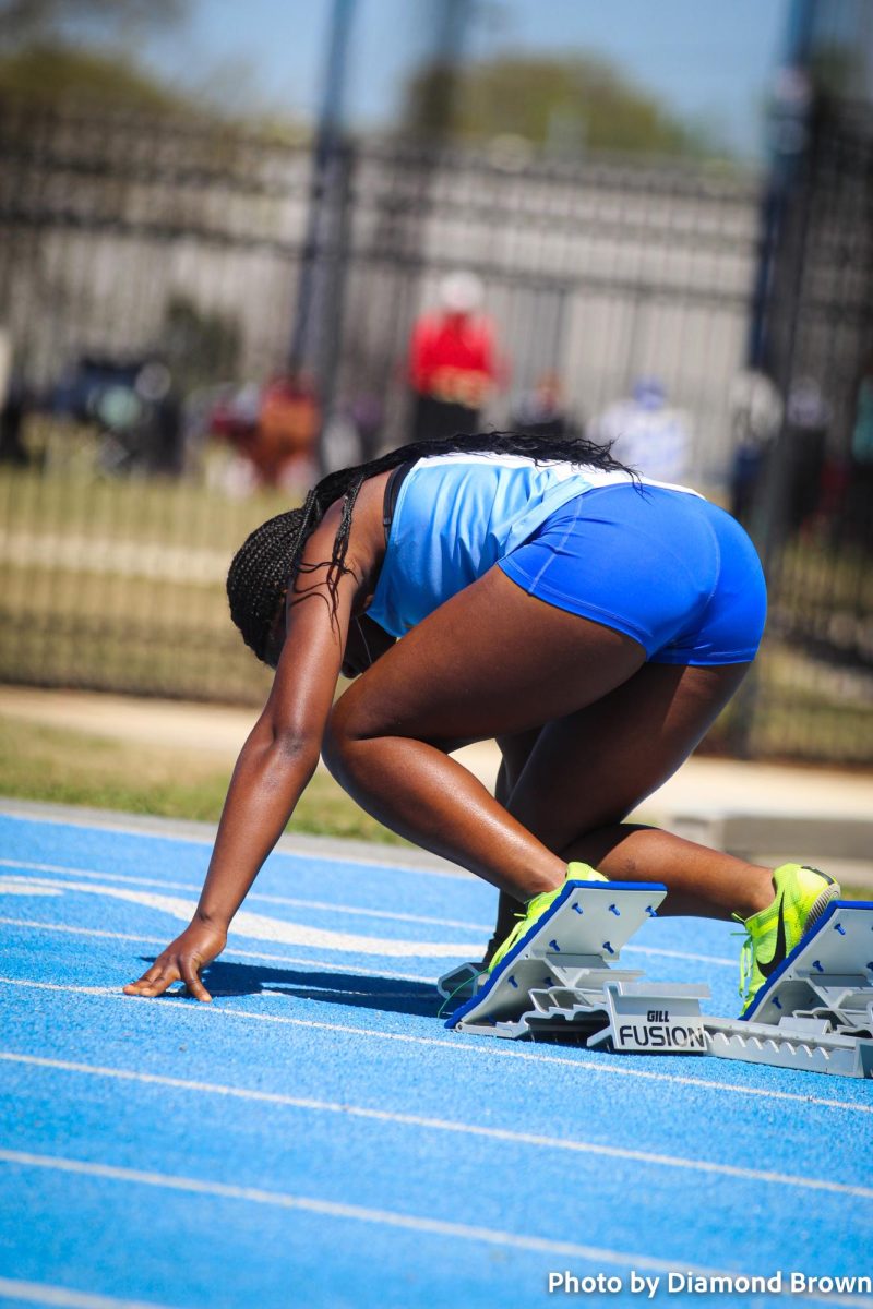 Imory Ivy in her block start
