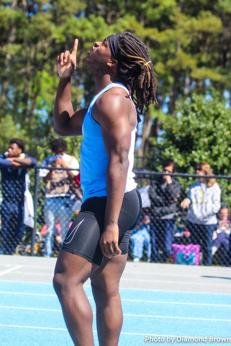 Kylan Bobo getting ready for his 200