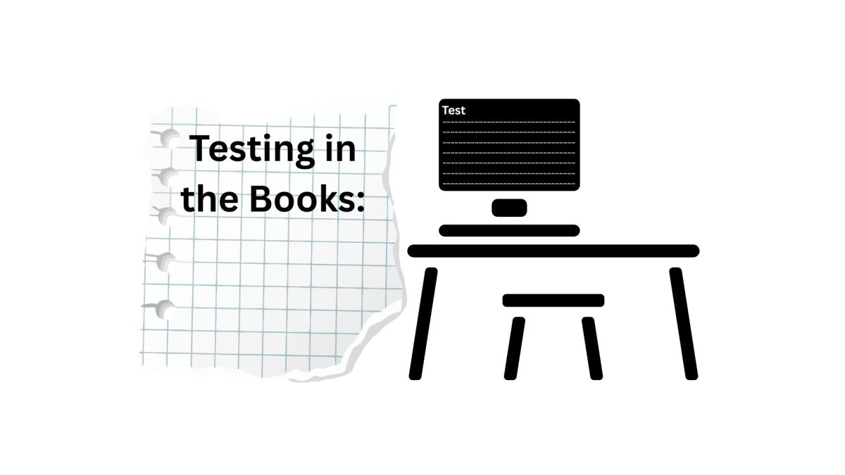 Testing in the books graphic